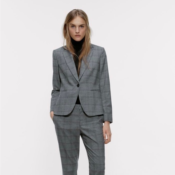 Zara Jackets & Blazers - Zara checkered suit set